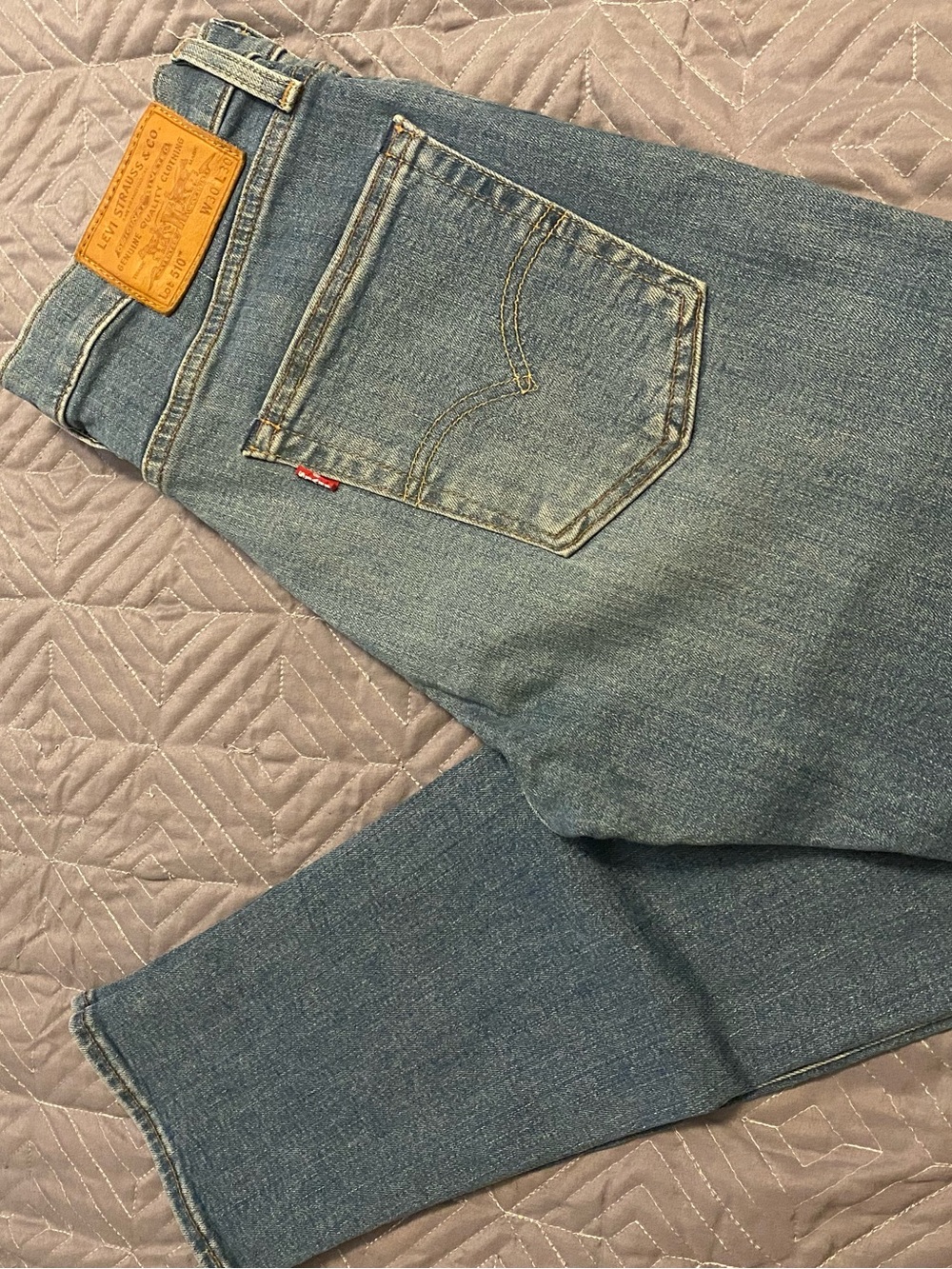Levi's 510 Men's Faded Blue Straight Jeans